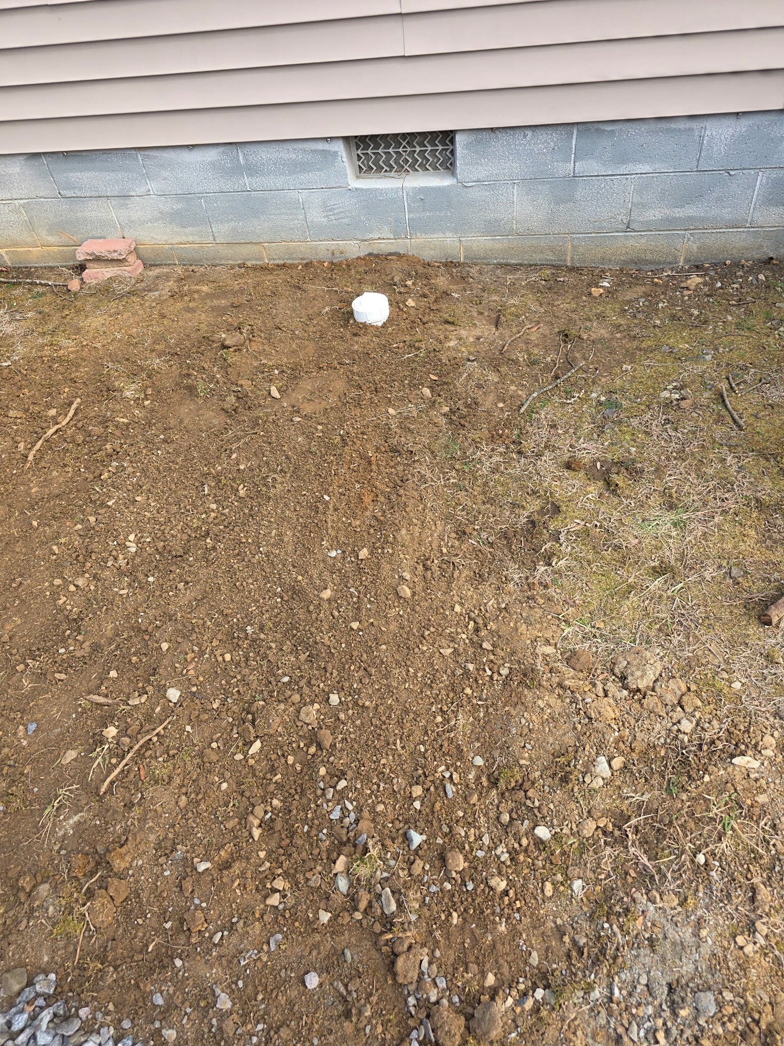 Ext Underground Pipeline Concealment 2 plumbing work photo by Burcham's Plumbing, licensed plumber Yadkinville NC and Piedmont Triad