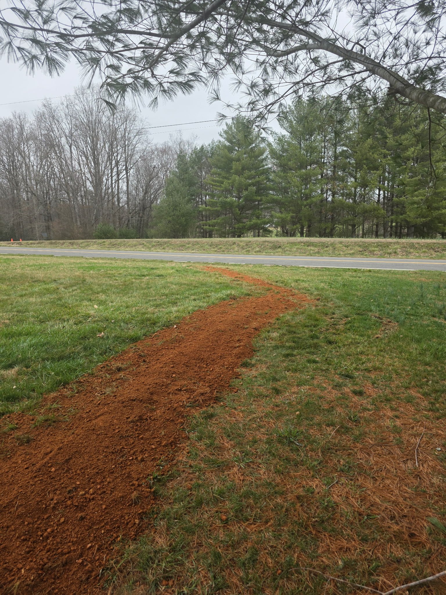 Ext Underground Pipeline Concealment 3 plumbing work photo by Burcham's Plumbing, licensed plumber Yadkinville NC and Piedmont Triad