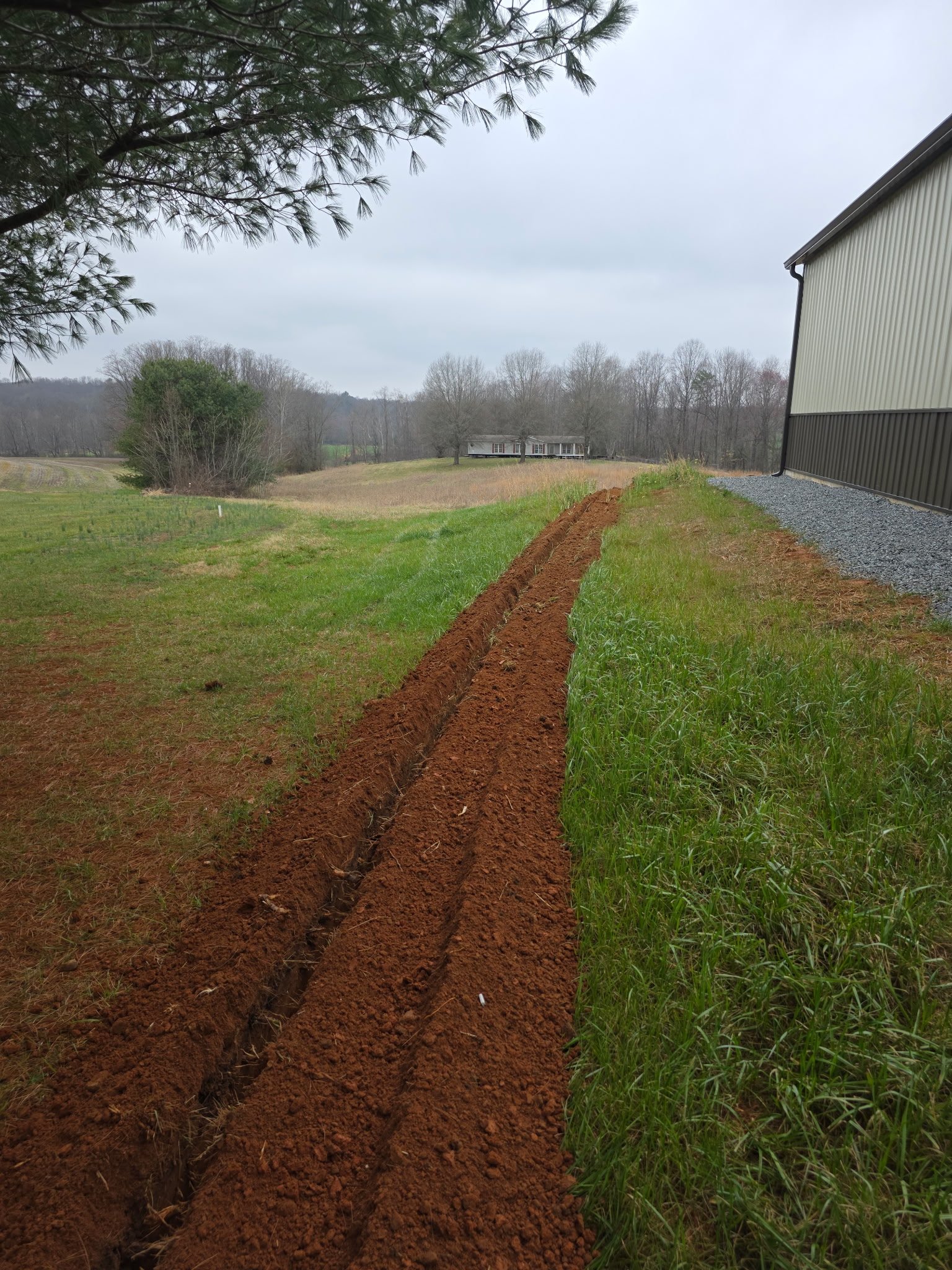 Ext Underground Pipeline Concealment 4 plumbing work photo by Burcham's Plumbing