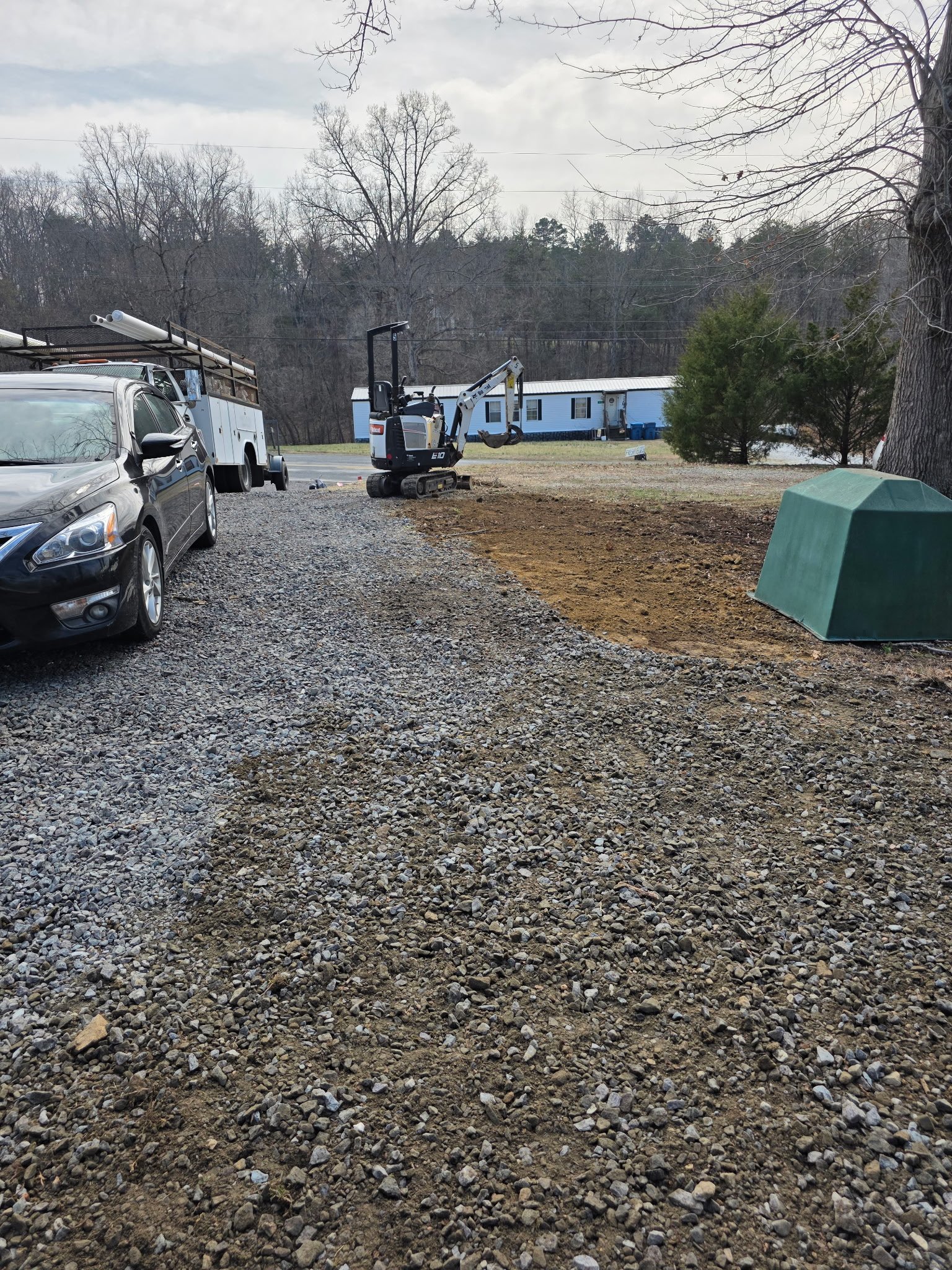 Ext Underground Pipeline Concealment 5 plumbing work photo by Burcham's Plumbing, licensed plumber Yadkinville NC and Piedmont Triad