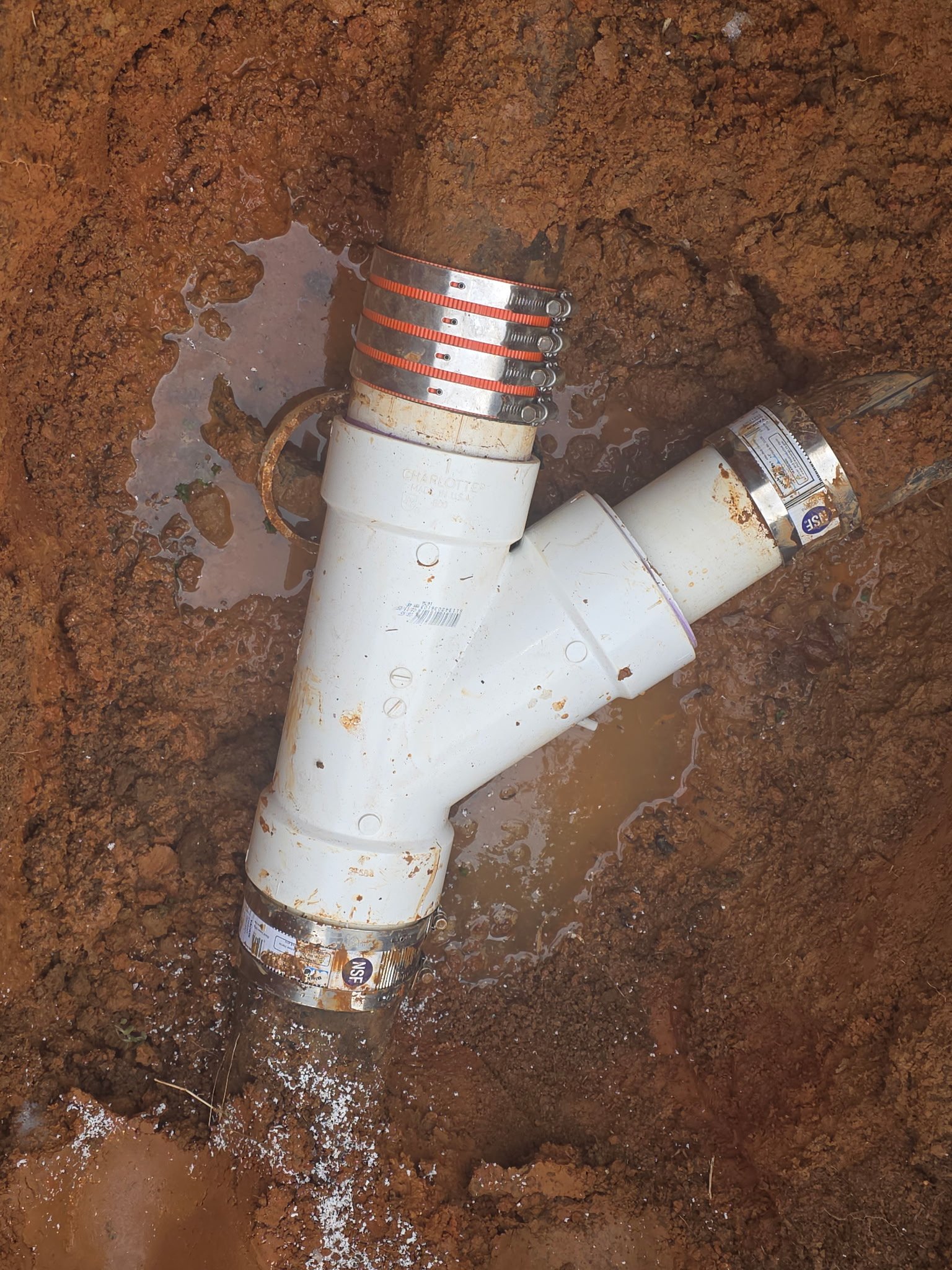 Ext Underground Plumbing Repair 1 plumbing work photo by Burcham's Plumbing