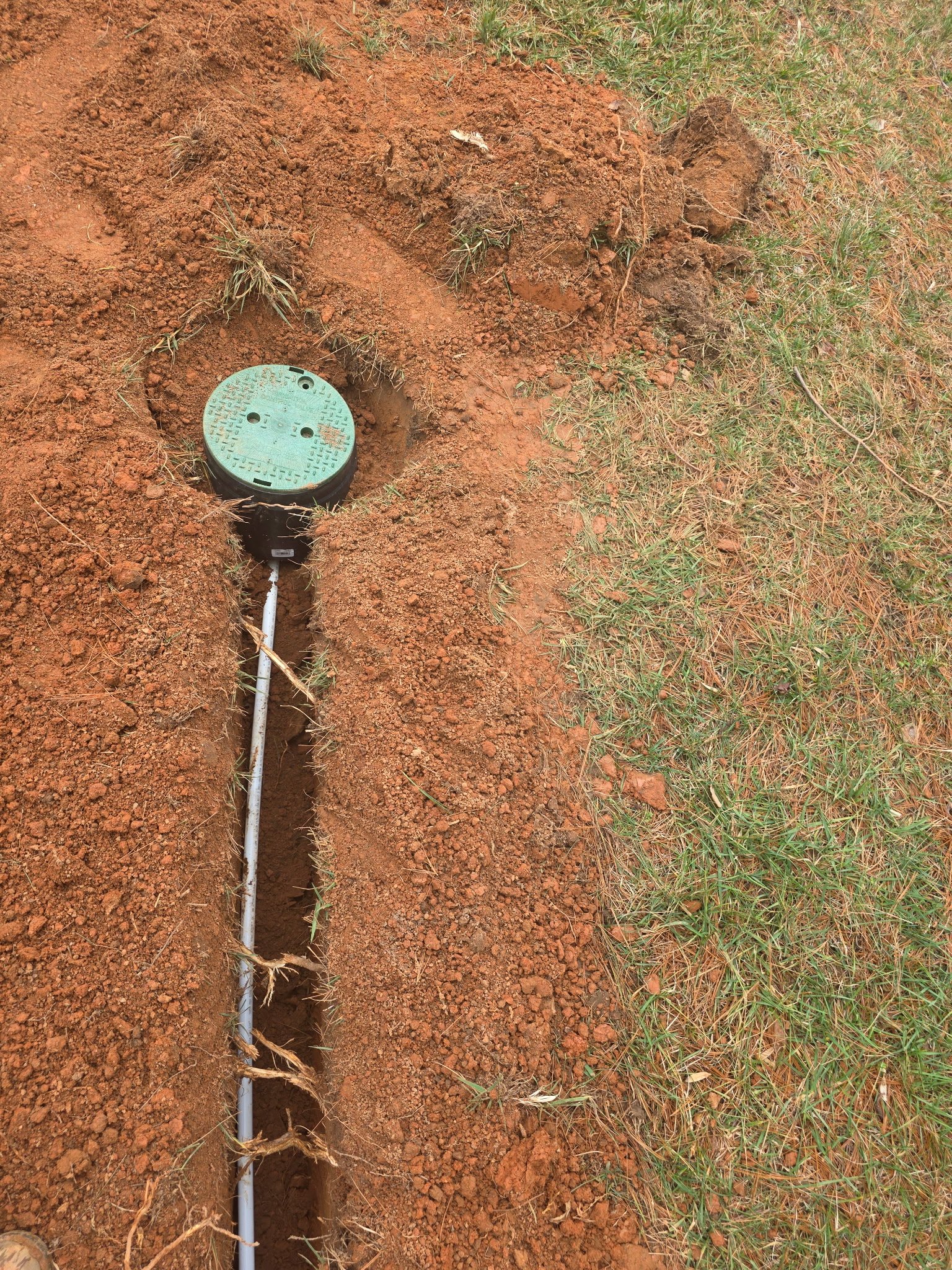 Ext Underground Valve Box 1 plumbing work photo by Burcham's Plumbing