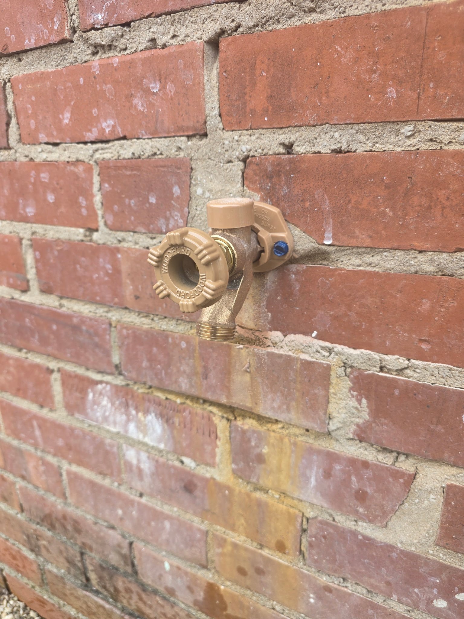 Ext Wall Hydrant 1 plumbing work photo by Burcham's Plumbing