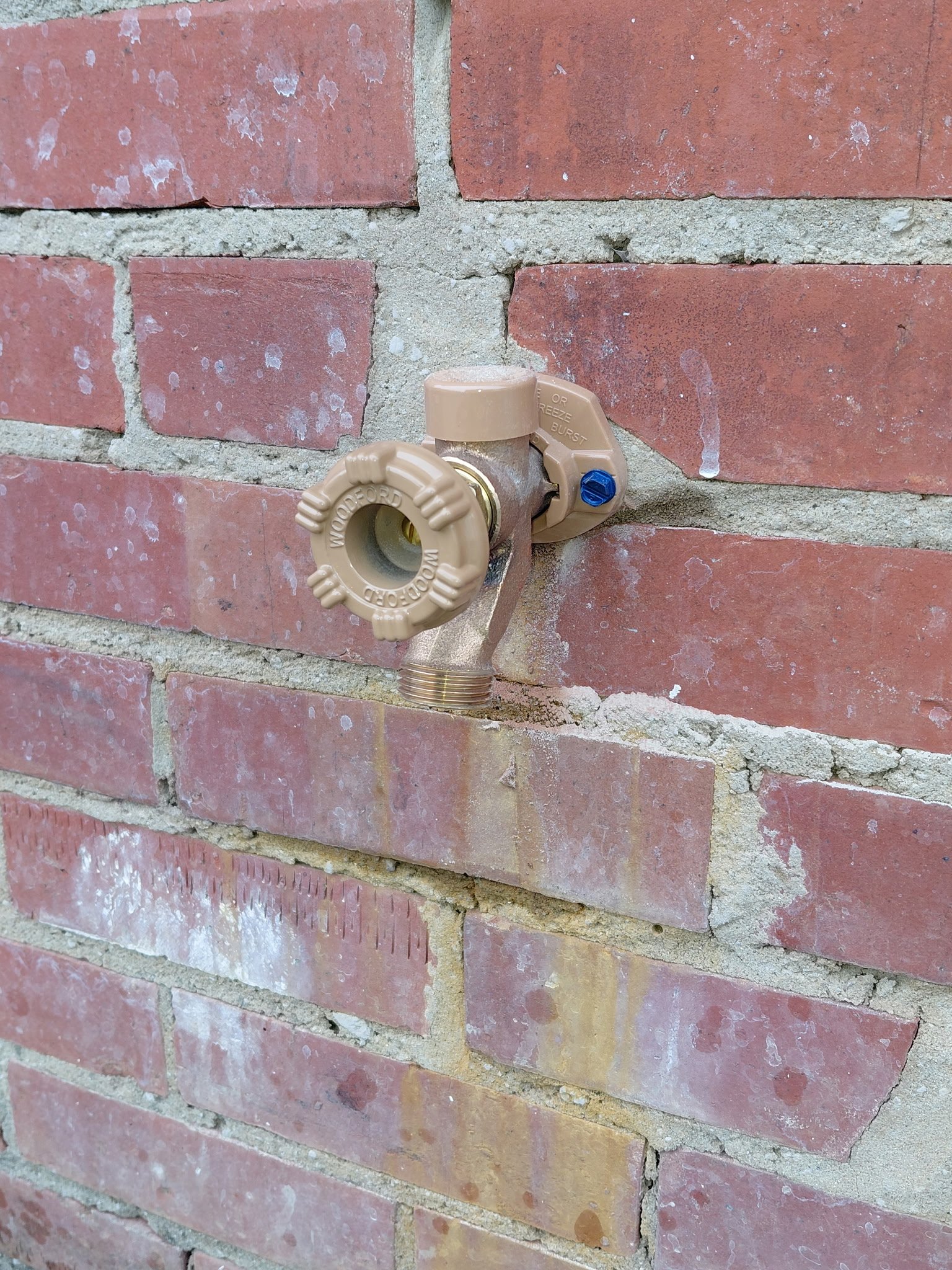 Ext Wall Hydrant 2 plumbing work photo by Burcham's Plumbing