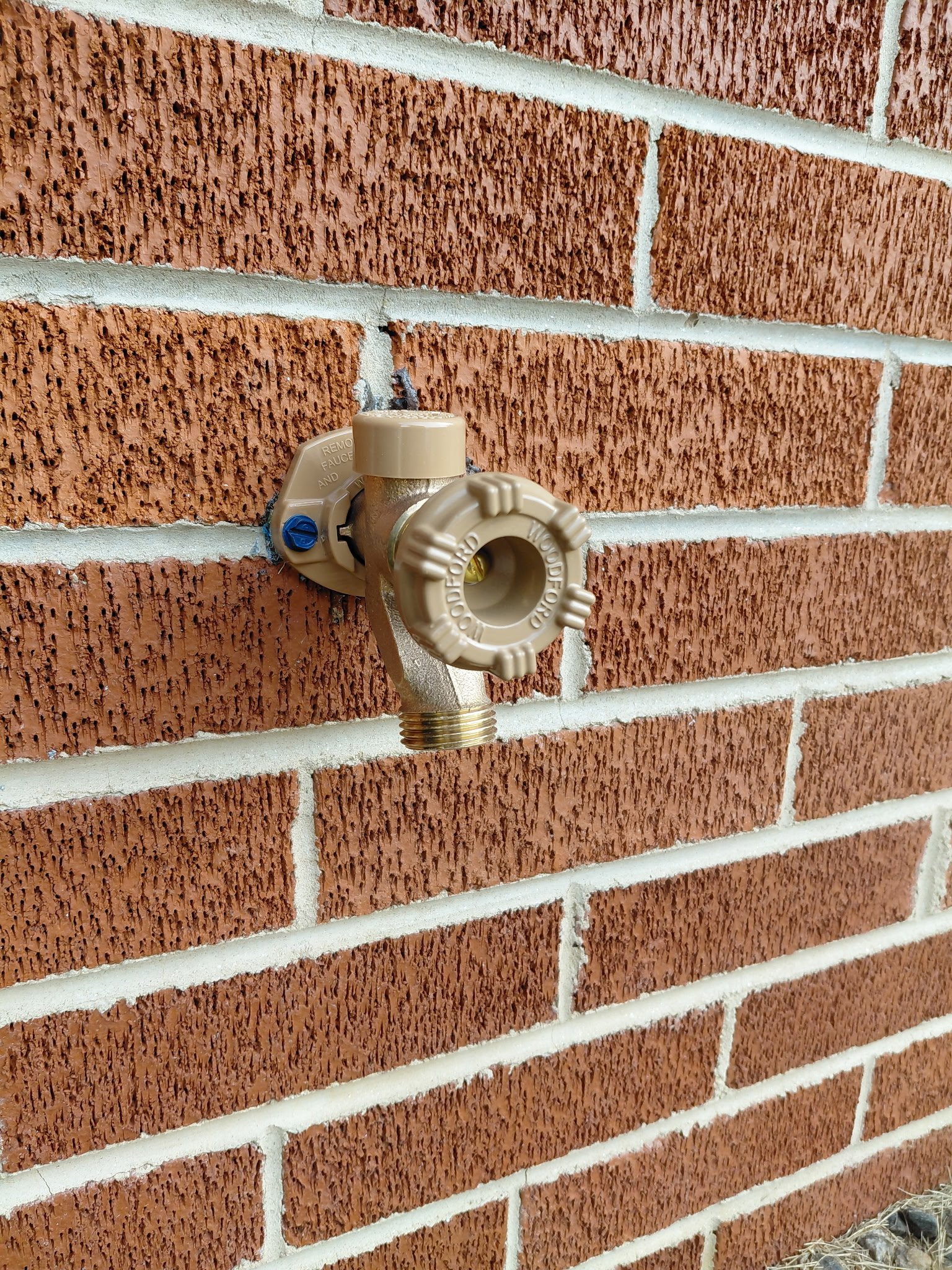 Ext Wall Hydrant 3 plumbing work photo by Burcham's Plumbing, licensed plumber Yadkinville NC and Piedmont Triad