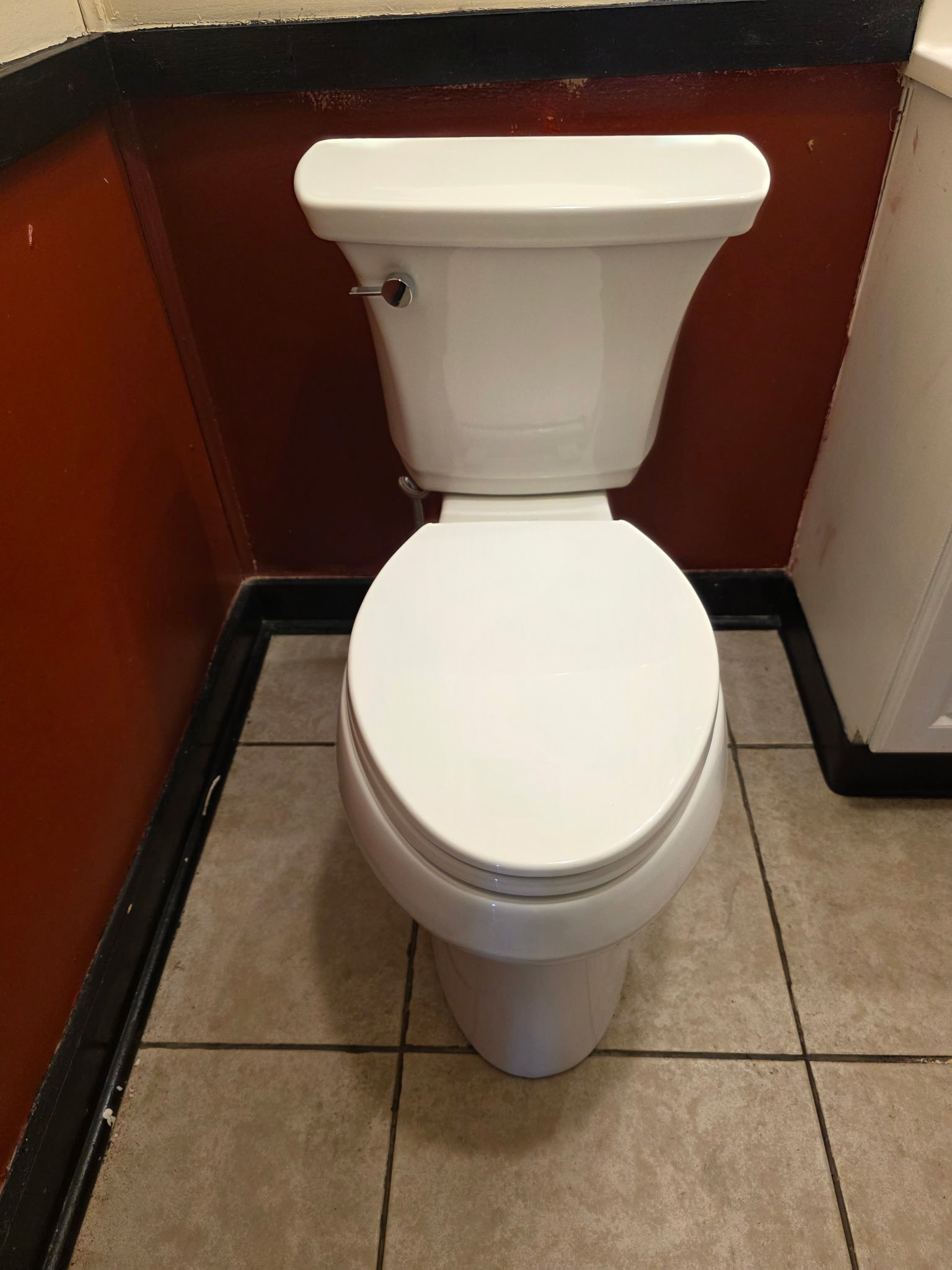 Int Toilet Install 2 plumbing work photo by Burcham's Plumbing