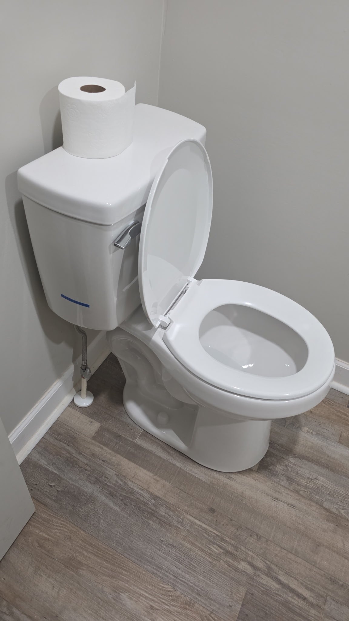 Int Toilet Install 3 plumbing work photo by Burcham's Plumbing