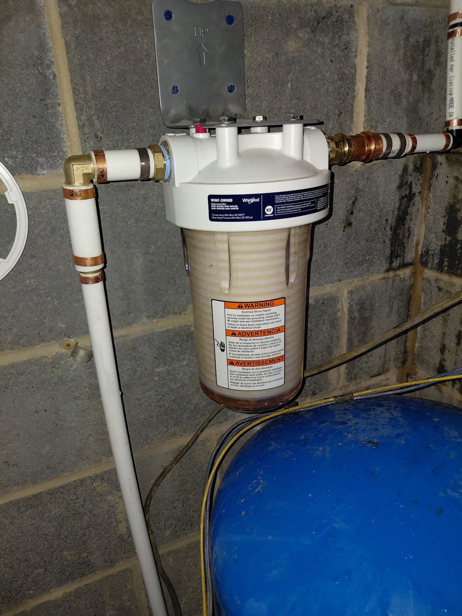 Int Water Filtration System 5 plumbing work photo by Burcham's Plumbing, licensed plumber Yadkinville NC and Piedmont Triad
