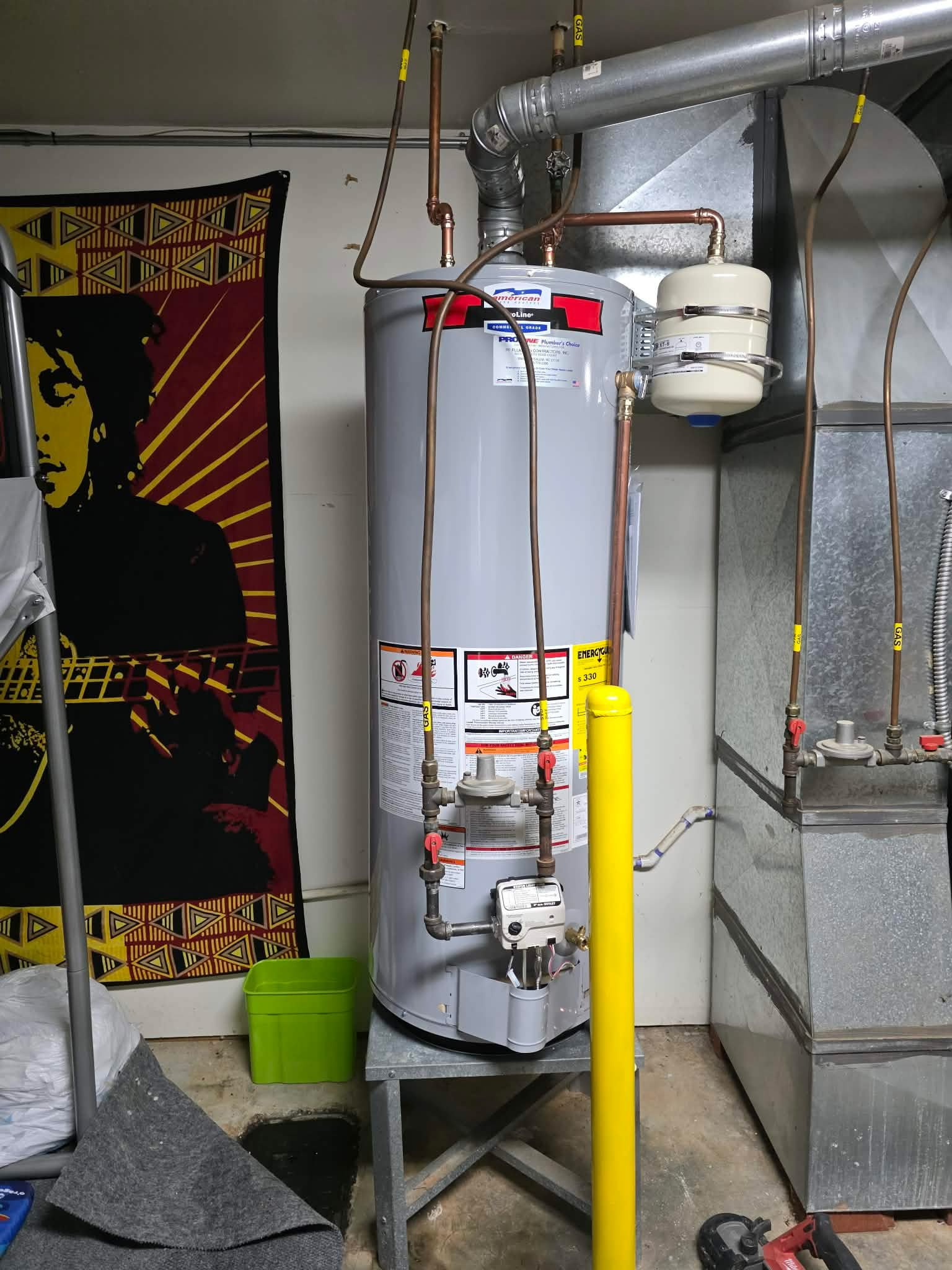 Int Water Heater 6 plumbing work photo by Burcham's Plumbing