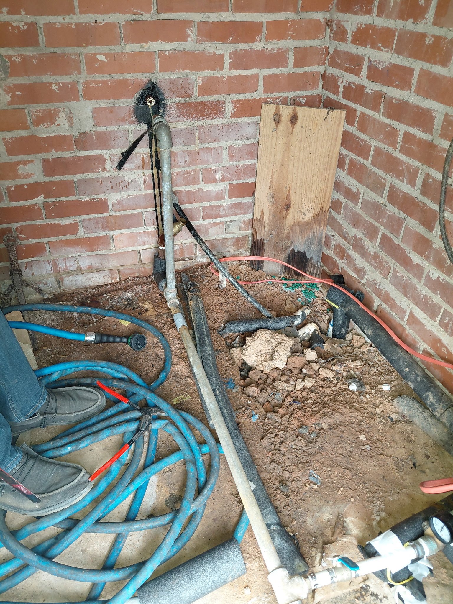 Int Water Supply Line 1 plumbing work photo by Burcham's Plumbing